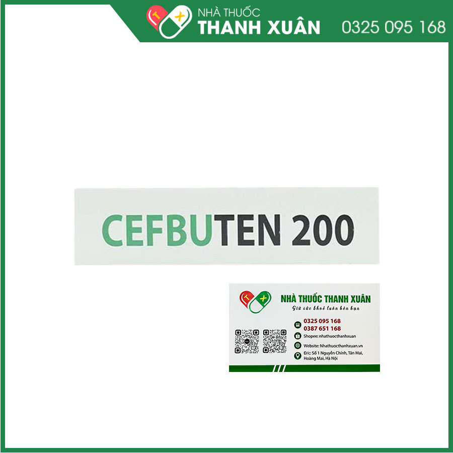 Cefbuten 200 điều trị các trường hợp nhiễm khuẩn vừa và nhẹ